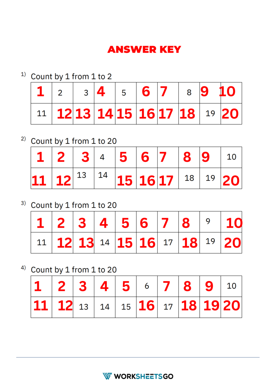 Missing Number 1 20 Worksheets WorksheetsGO Missing Number 1 20 Worksheets WorksheetsGO