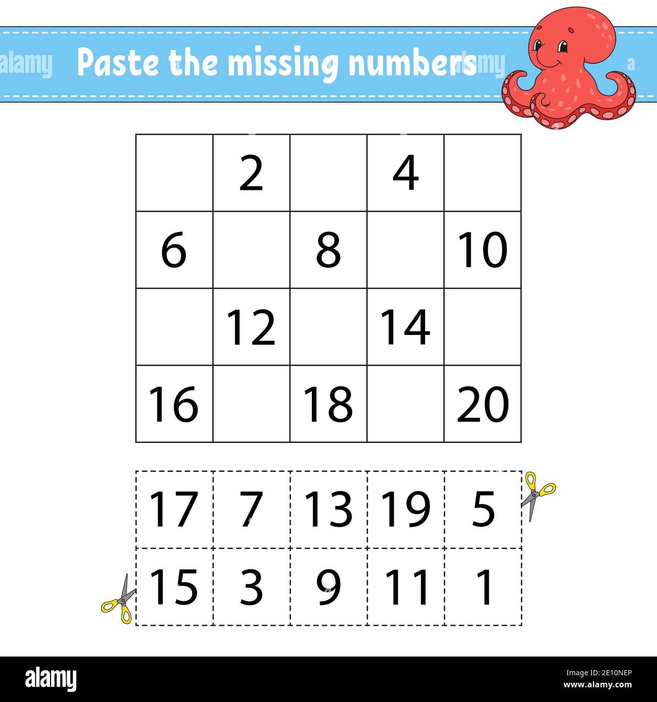 Missing Numbers Cut Out Stock Images Pictures Alamy