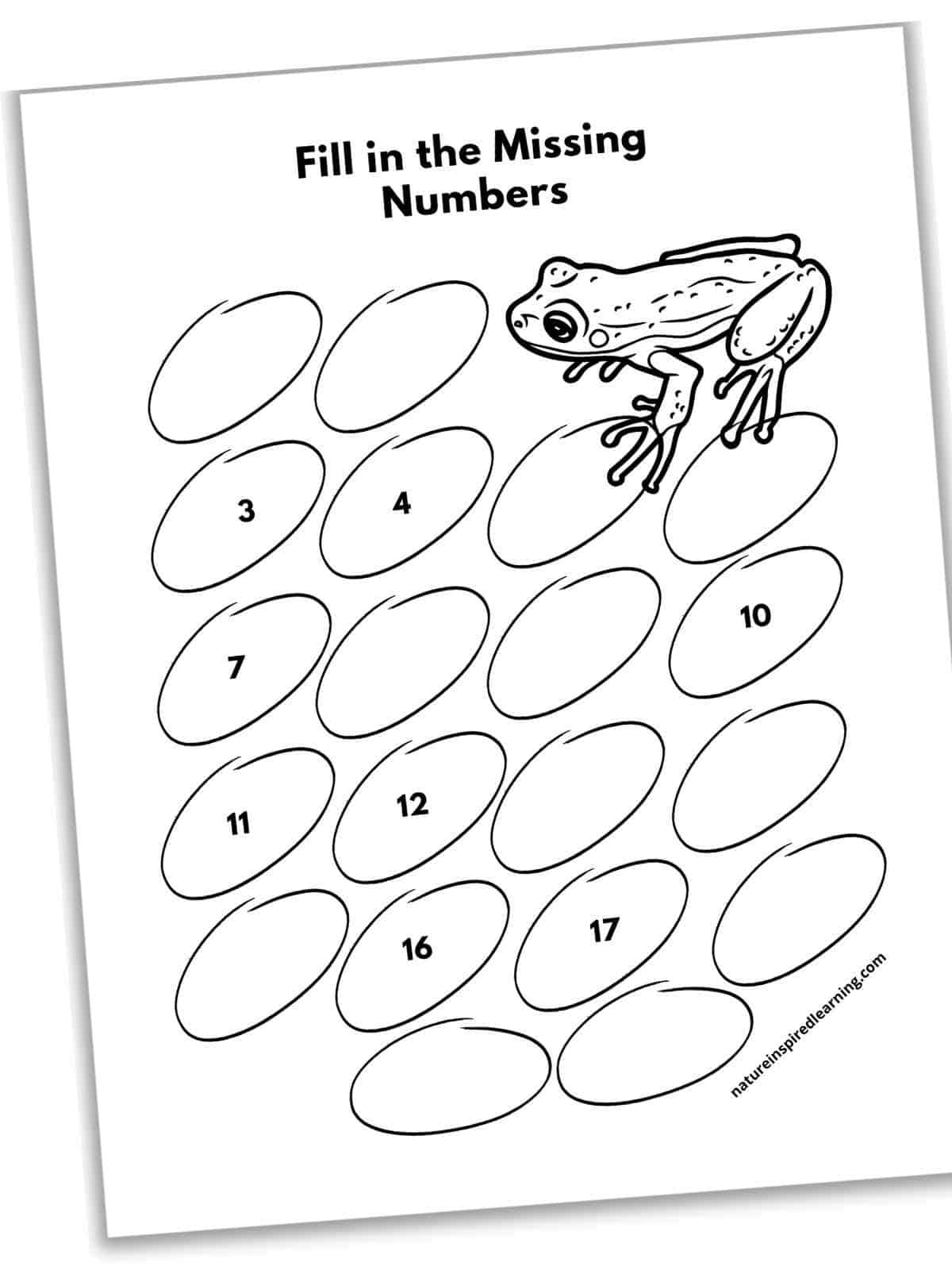 Missing Numbers Worksheets 1 10 And 1 20