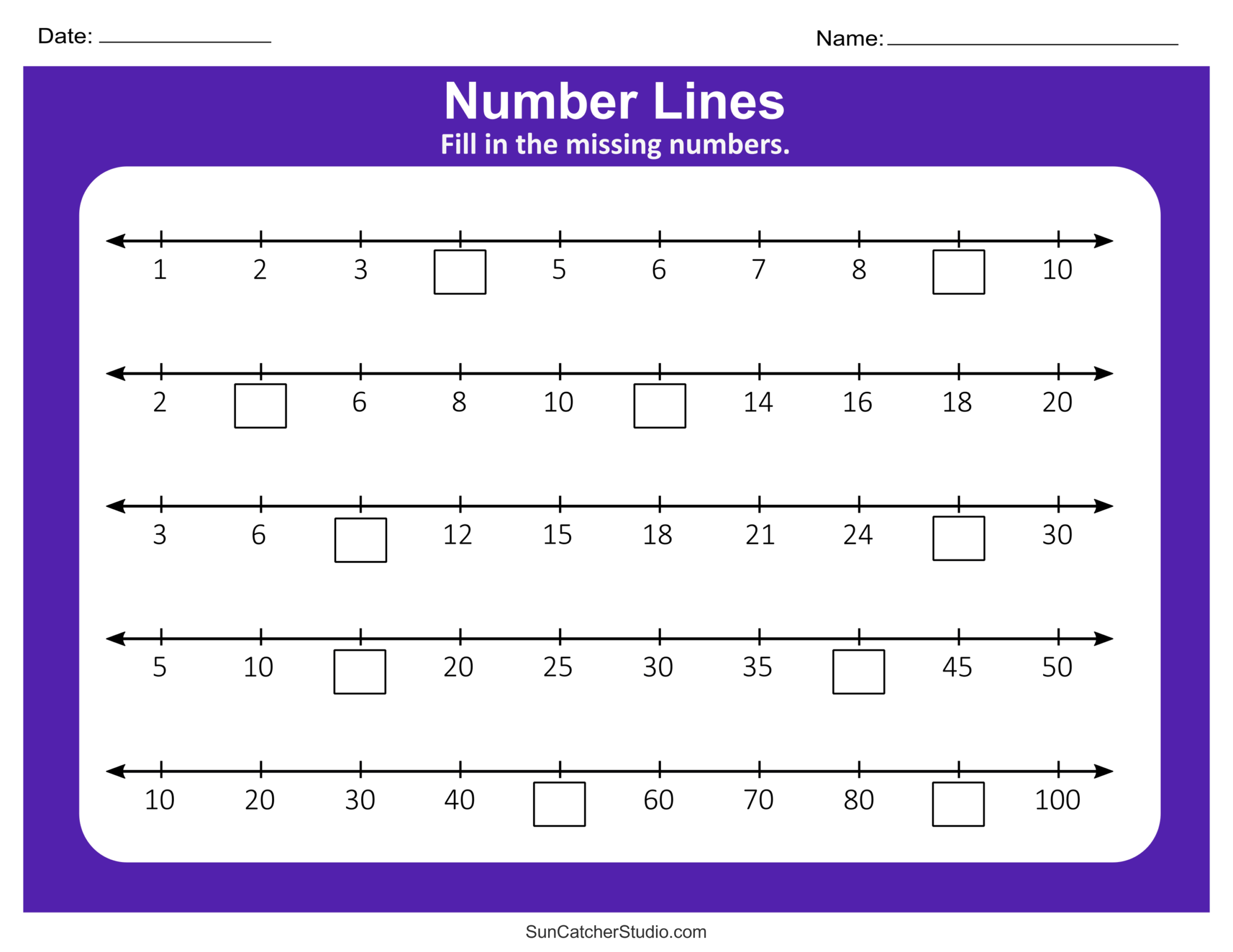 Missing Numbers Worksheets Tribobot X Mom Nessly