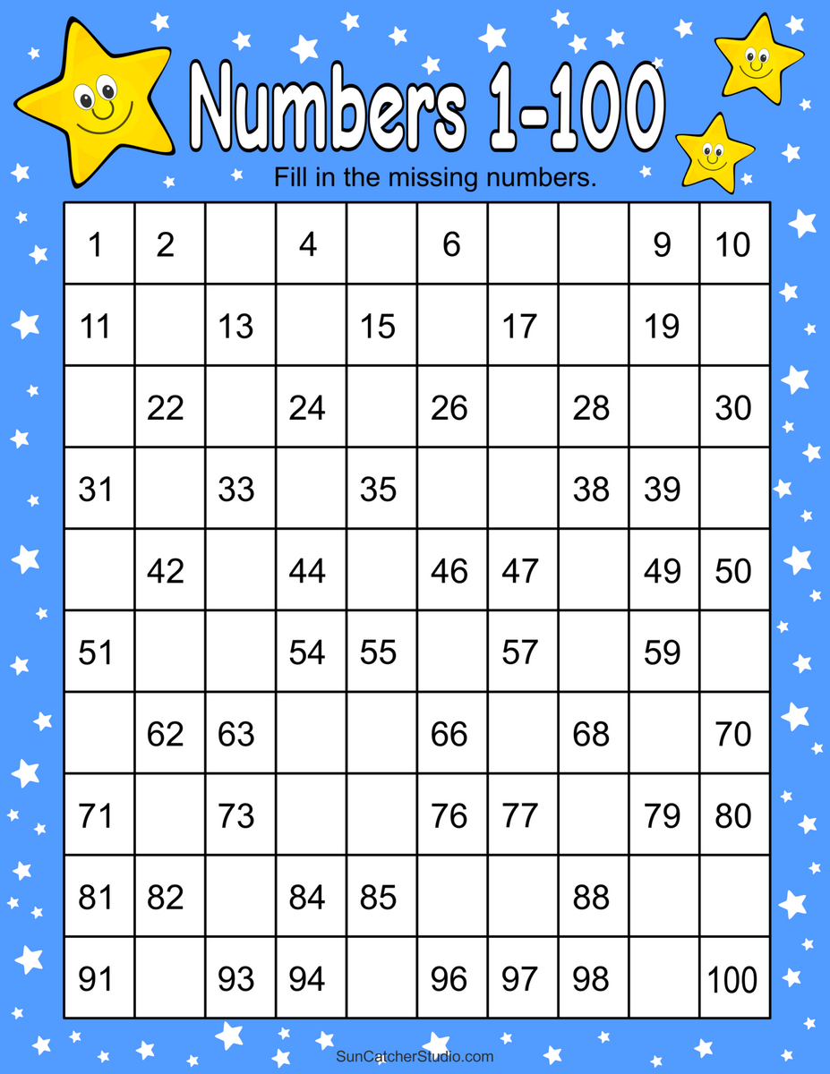 Spaceship Missing Numbers Worksheet Free Printable Digital PDF