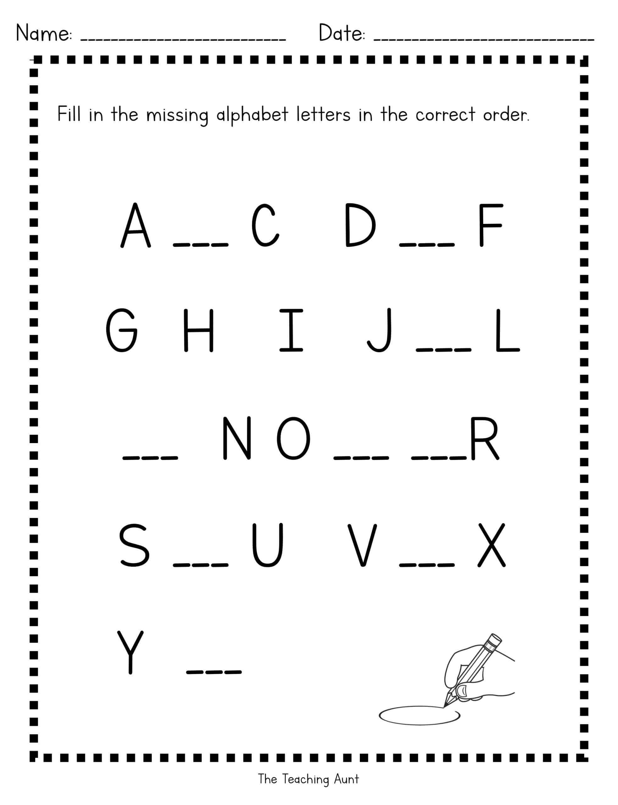 Abc Before And After Worksheet Alphabet For Kindergarten Made By Teachers