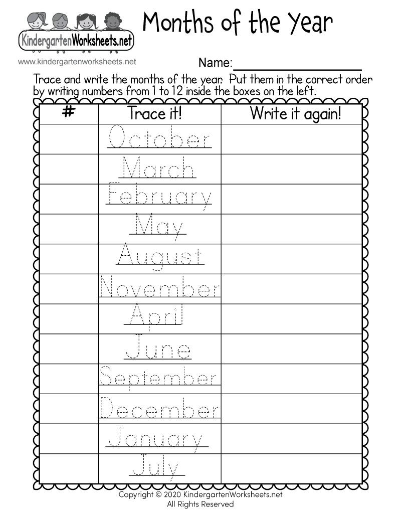 Pumpkin Tracing Days Of The Week And Months Of The Year A To Z Teacher Stuff
