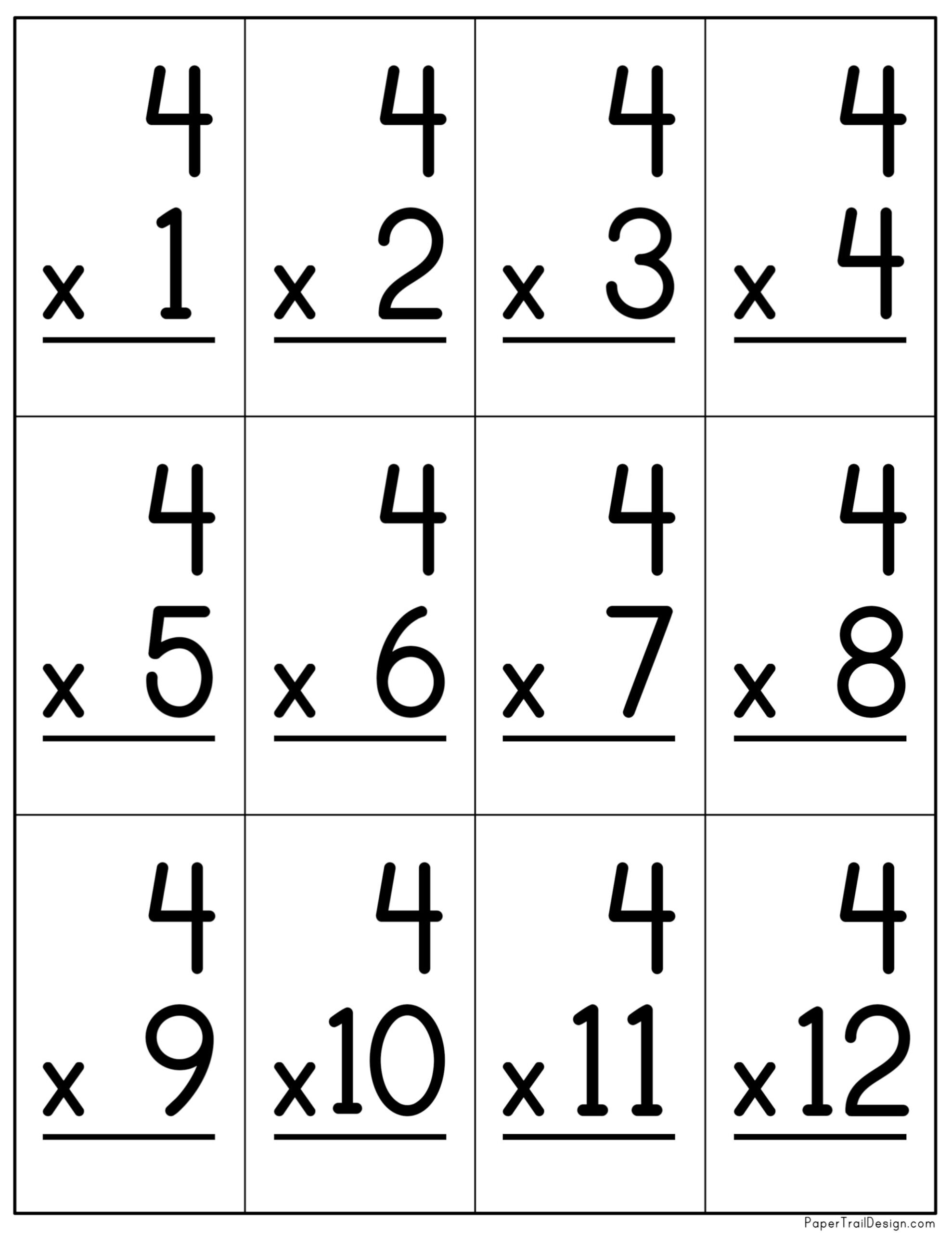 Multiplication Flashcards Superstar Worksheets