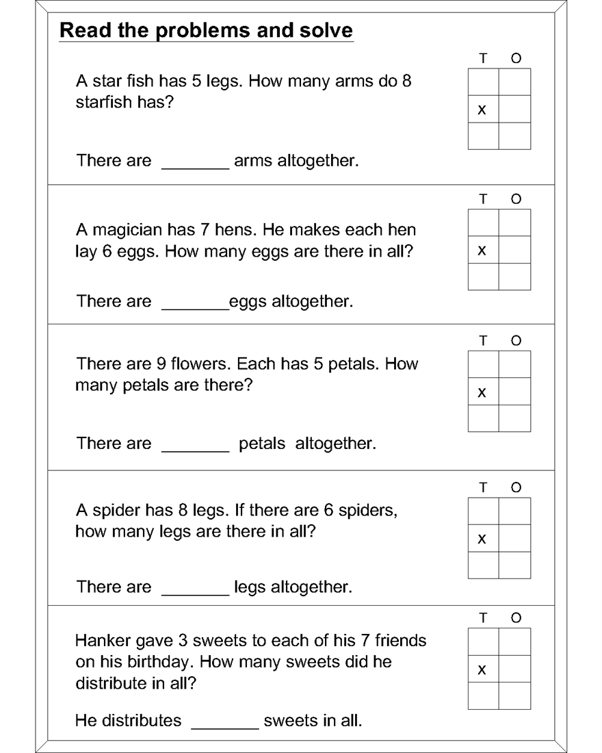 Multiplication Worksheets For Kids