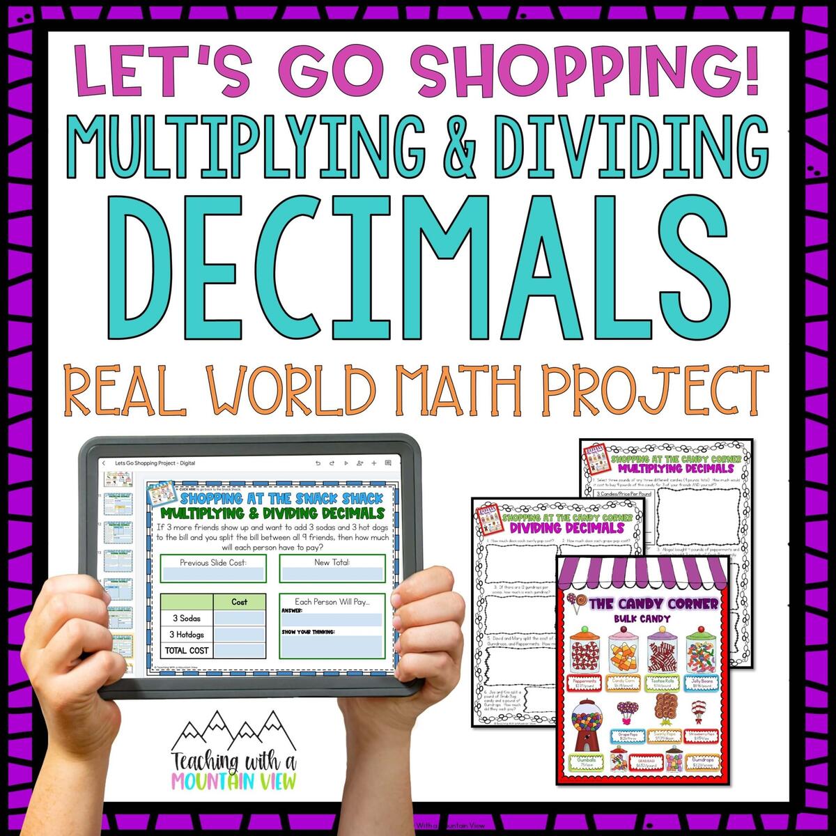 Multiplying And Dividing Decimals Math Project Teaching With A Mountain View Multiplying And Dividing Decimals Math Project Teaching With A Mountain View