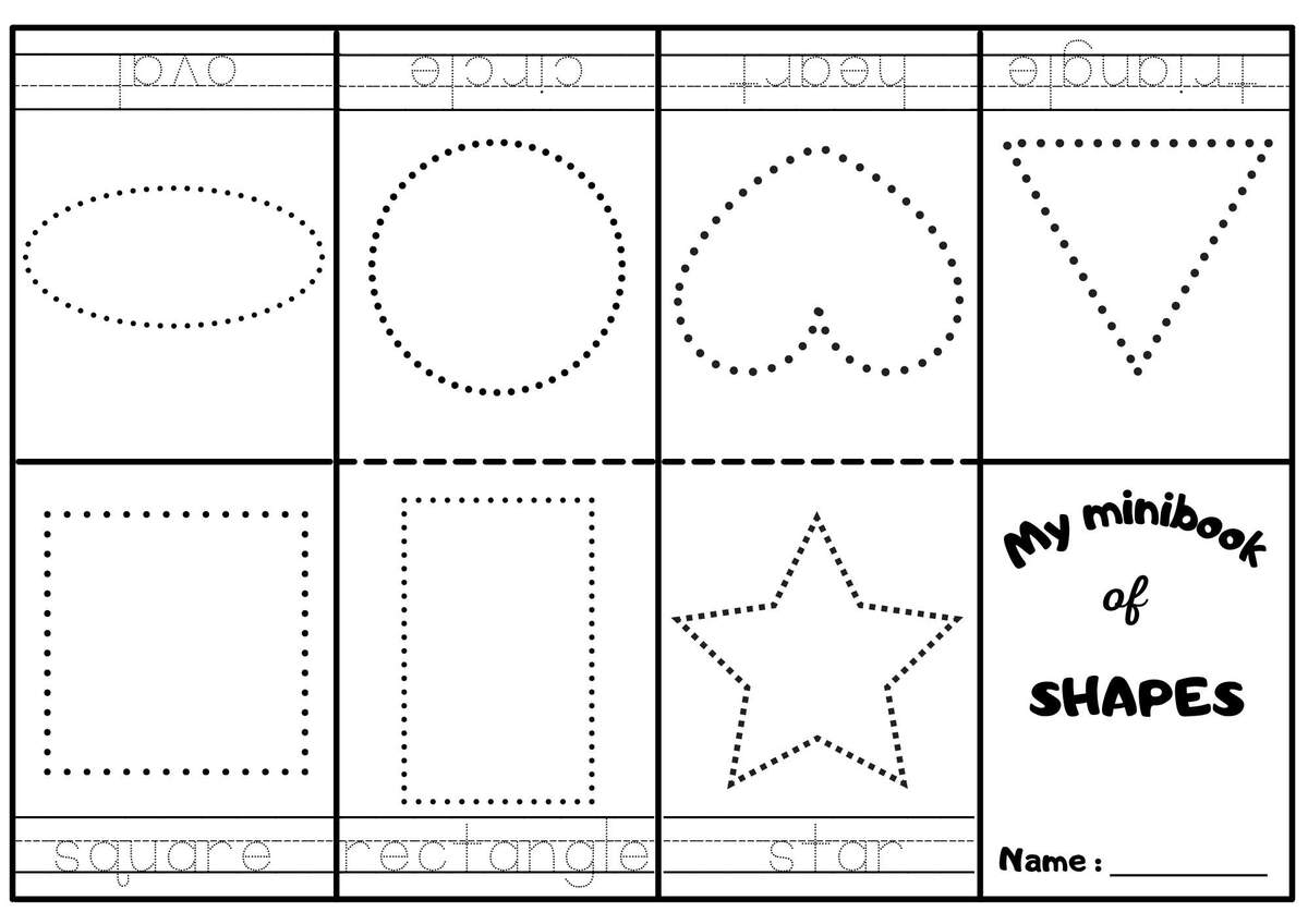 My Shape Book Printable Math Shapes Activity By Teach Simple Worksheets Library