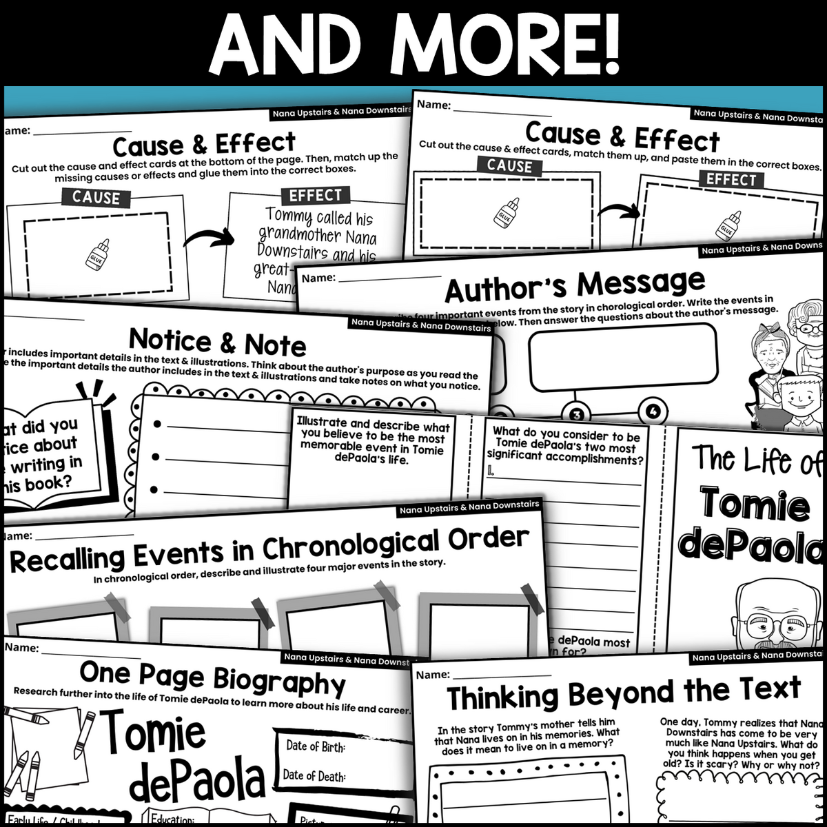 Nana Upstairs Nana Downstairs Read Aloud Book Companion Activities For IRA Classful Upstairs Downstairs Another New Board Game LTProfessionals