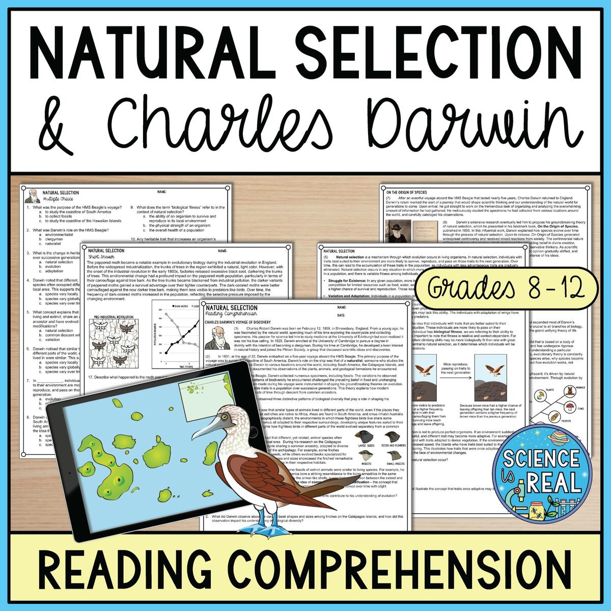 Natural Selection Reading Comprehension Classful