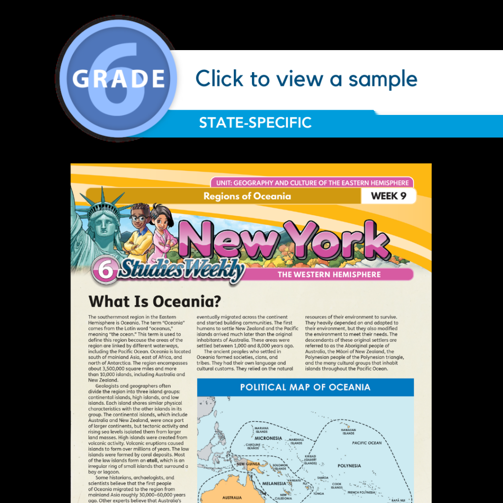 New York Social Studies Science Curriculum Studies Weekly