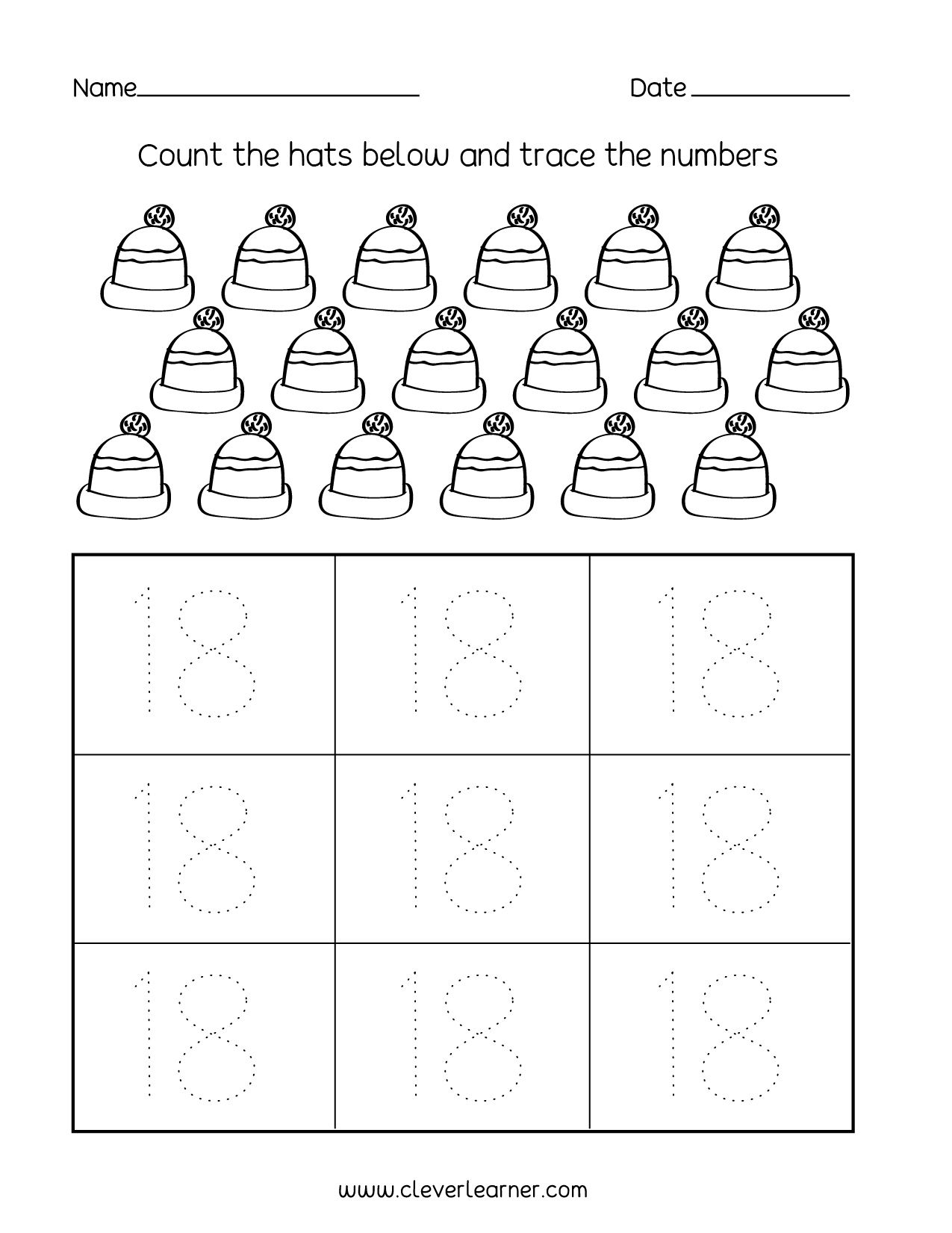 Free Number Tracing Worksheets Paper Trail Design