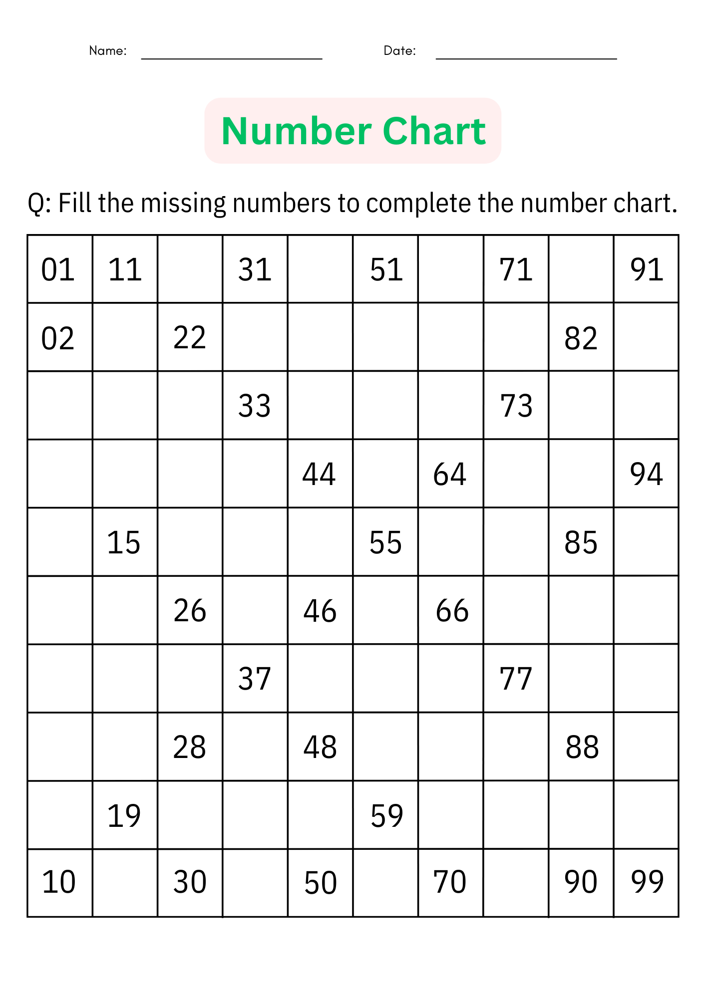 Number Chart 1 To 1000 Missing Number Math Worksheets For Grade 1 2 3 Made By Teachers Number Chart 1 To 1000 Missing Number Math Worksheets For Grade 1 2 3 Made By Teachers