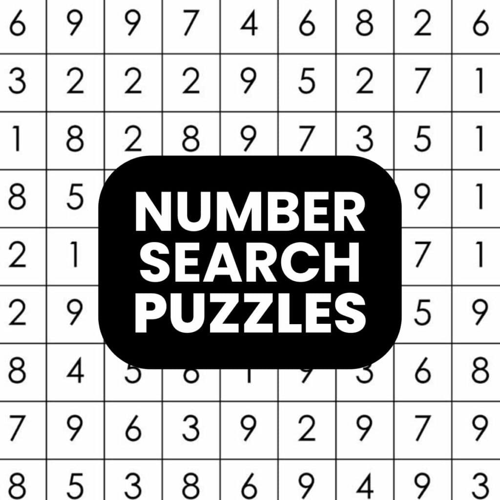 Number Search Puzzles 20x20 Math Love Number Search Puzzles 20x20 Math Love
