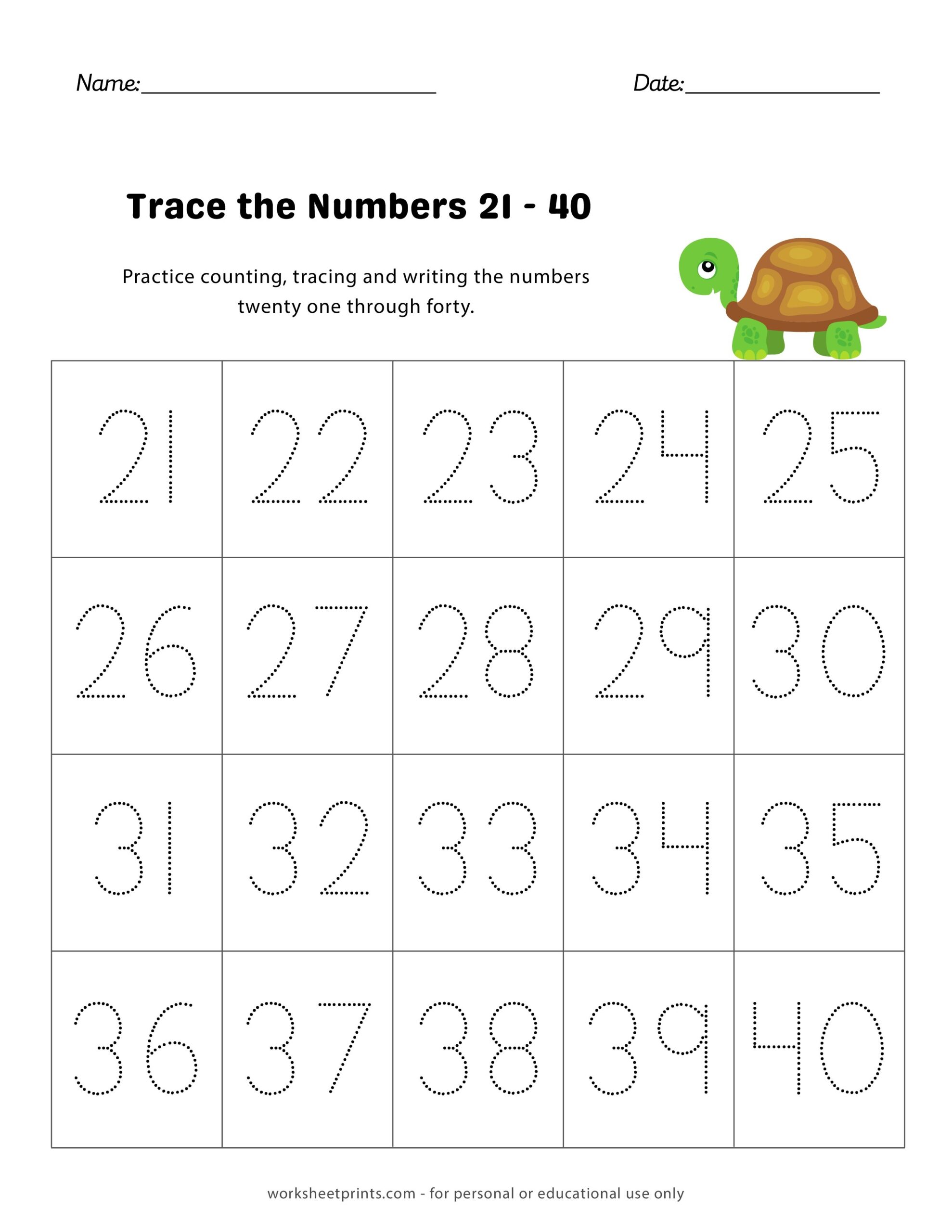 I Can Trace And Write Numbers To 5 10 20 30 40 50 100 MasterBundles