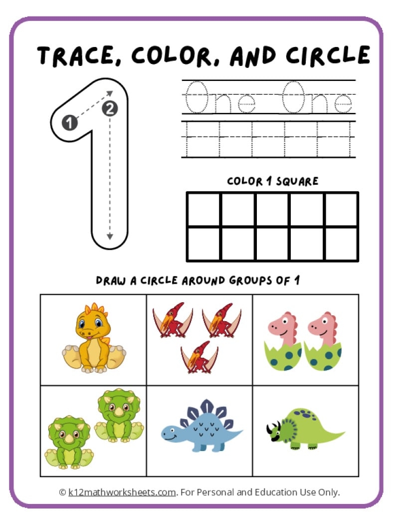 Number Tracing Worksheets Number Tracing Worksheets