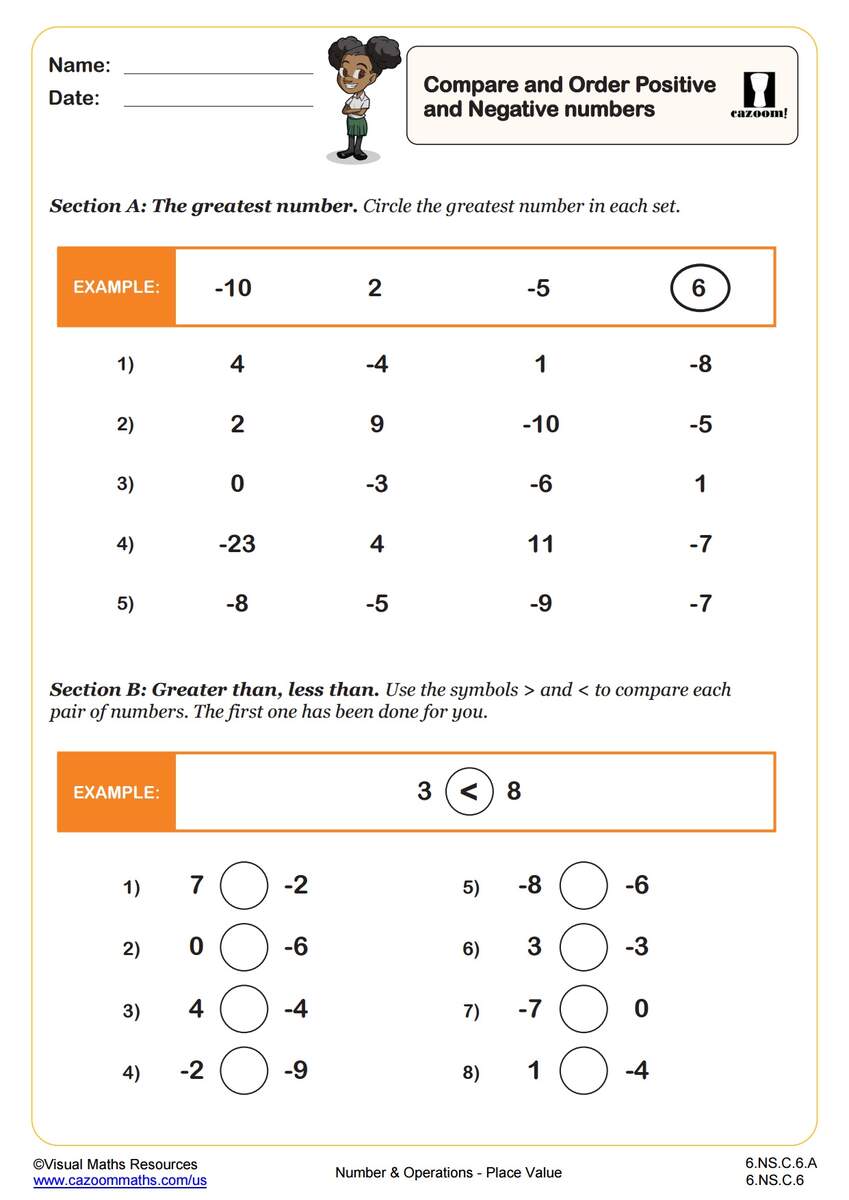 Operations With Integers Ten Minute Challenge Worksheet PDF Printable Number Operations Worksheet Cazoom Math Operations With Integers Ten Minute Challenge Worksheet PDF Printable Number Operations Worksheet Cazoom Math