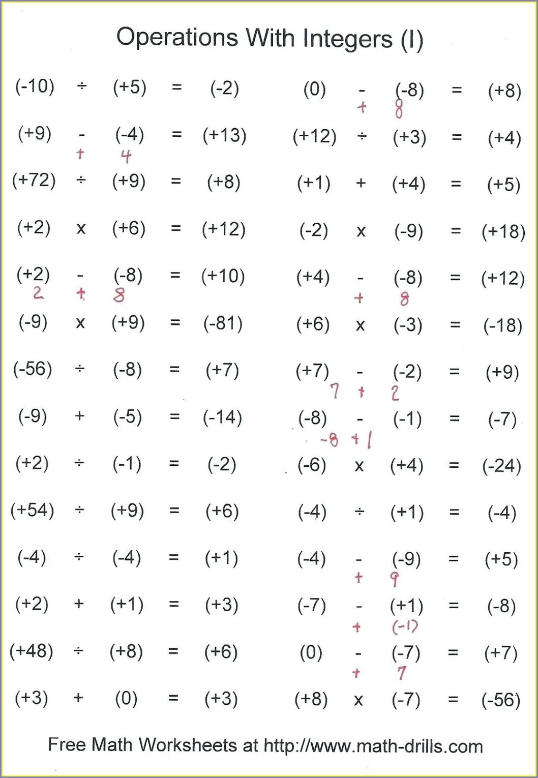6th Grade Order Of Operations Worksheets Worksheets Library