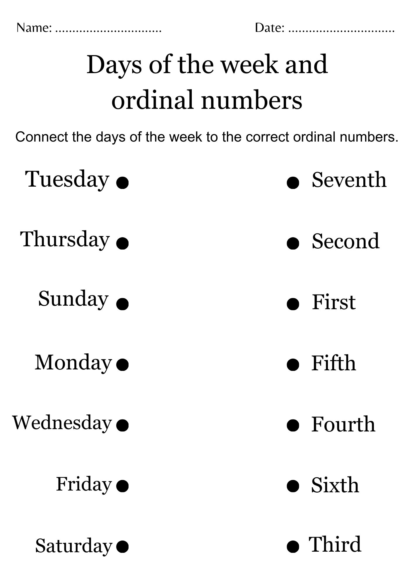 Ordinal Numbers Worksheets For Grade 1 Kidpid