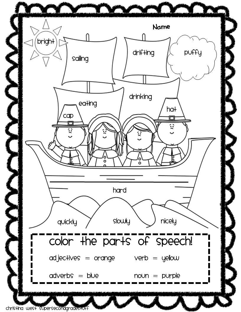 Parts Of Speech November Style Made By Teachers