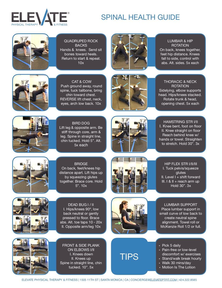 Patient Exercises Achieve Brain Spine