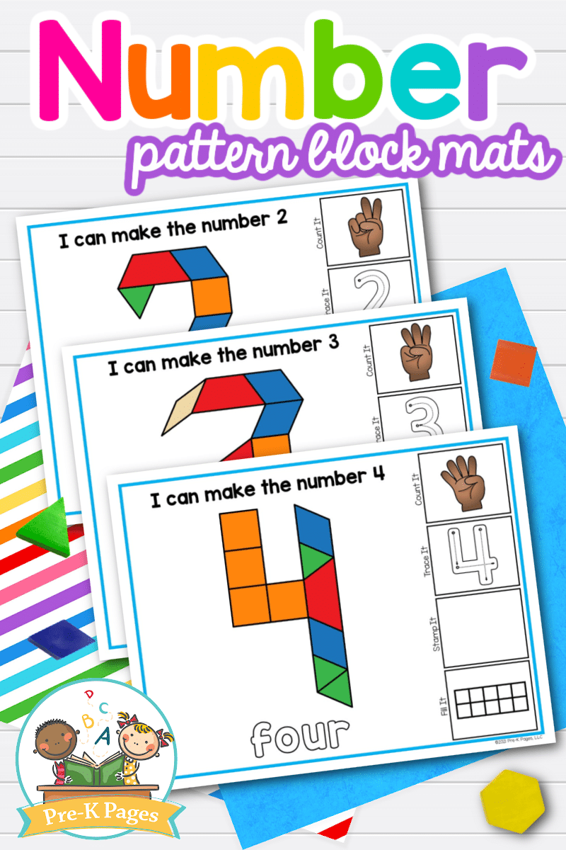 Pattern Block Letters And Numbers Playdough To Plato