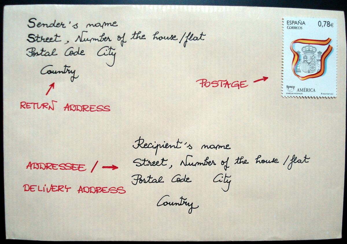 Penpalling And Letters How To Address An Envelope