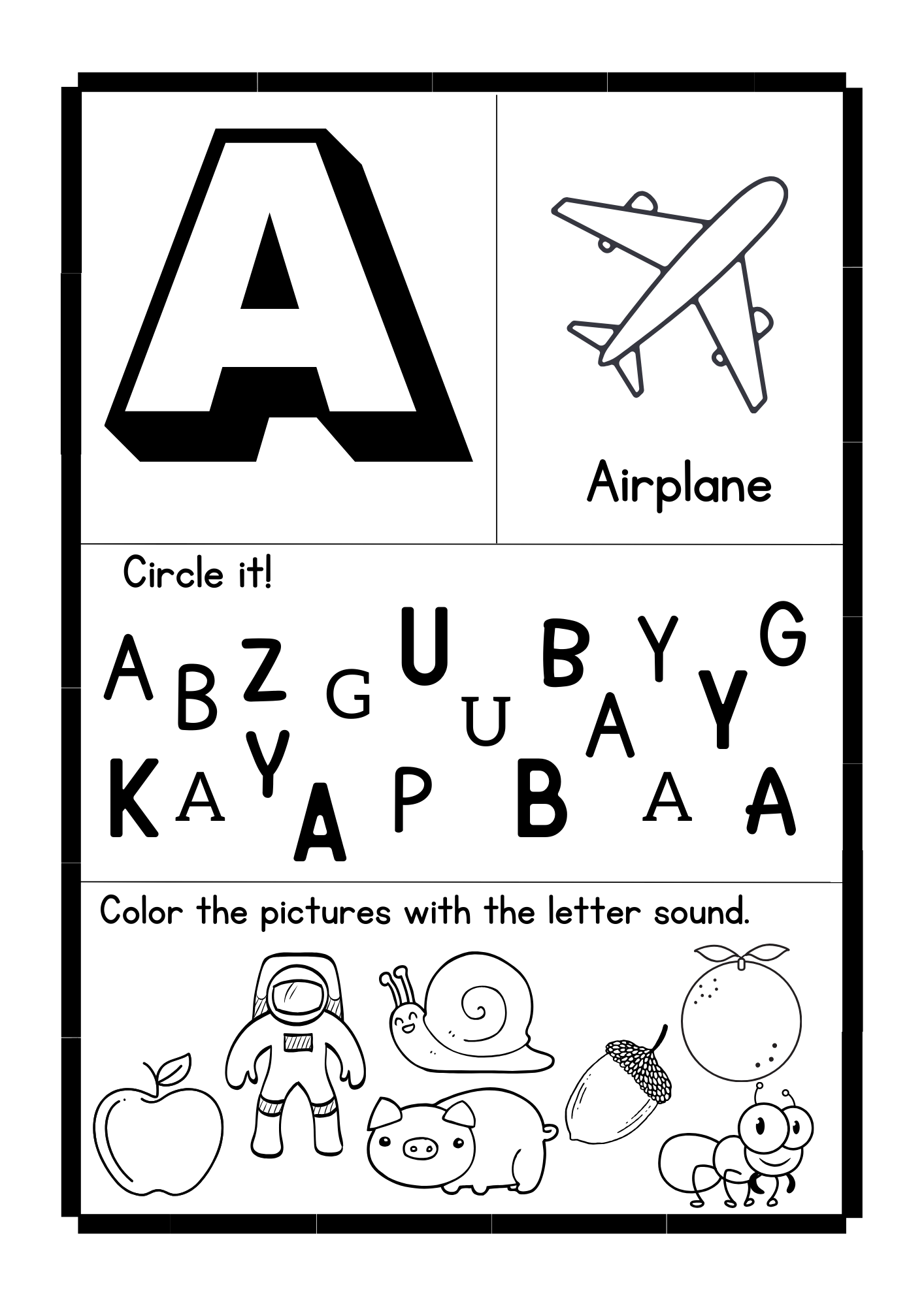 Phonics Worksheet Free Printable Digital PDF