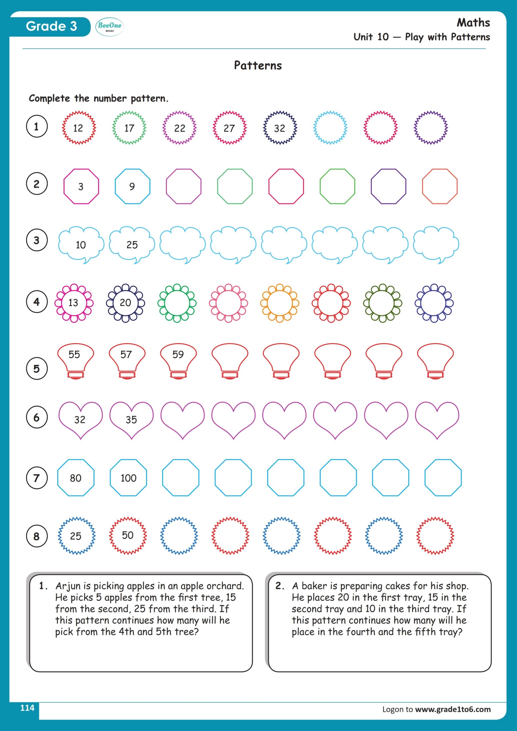 11 Free Pattern Worksheets For Kids A To Z Worksheet