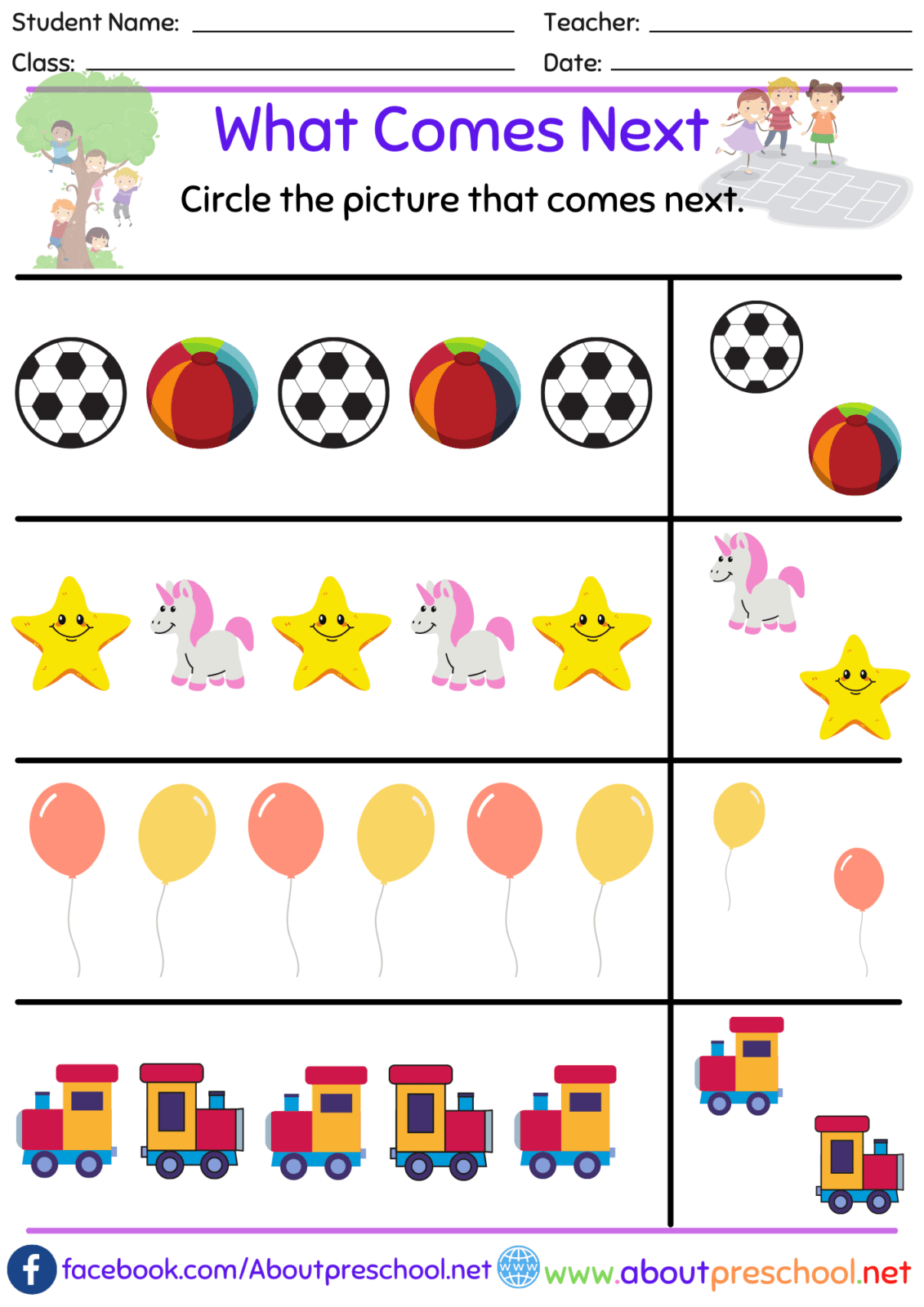 Practice Patterns Worksheet Free Printable PDF For Children Worksheets Library