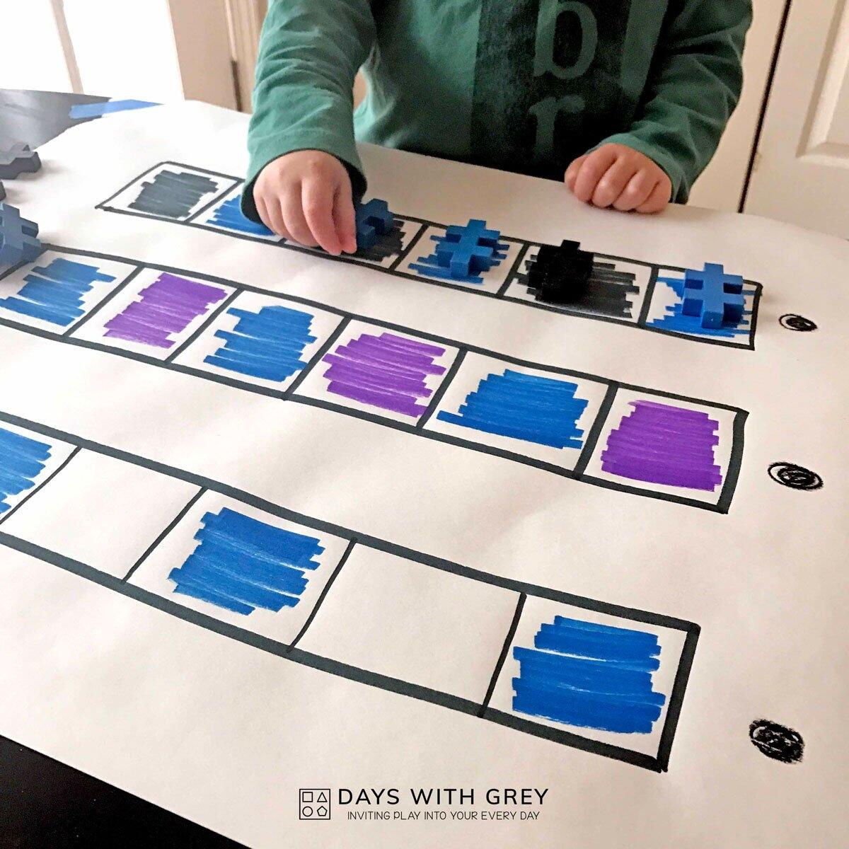Preschool AB Pattern Practice Days With Grey