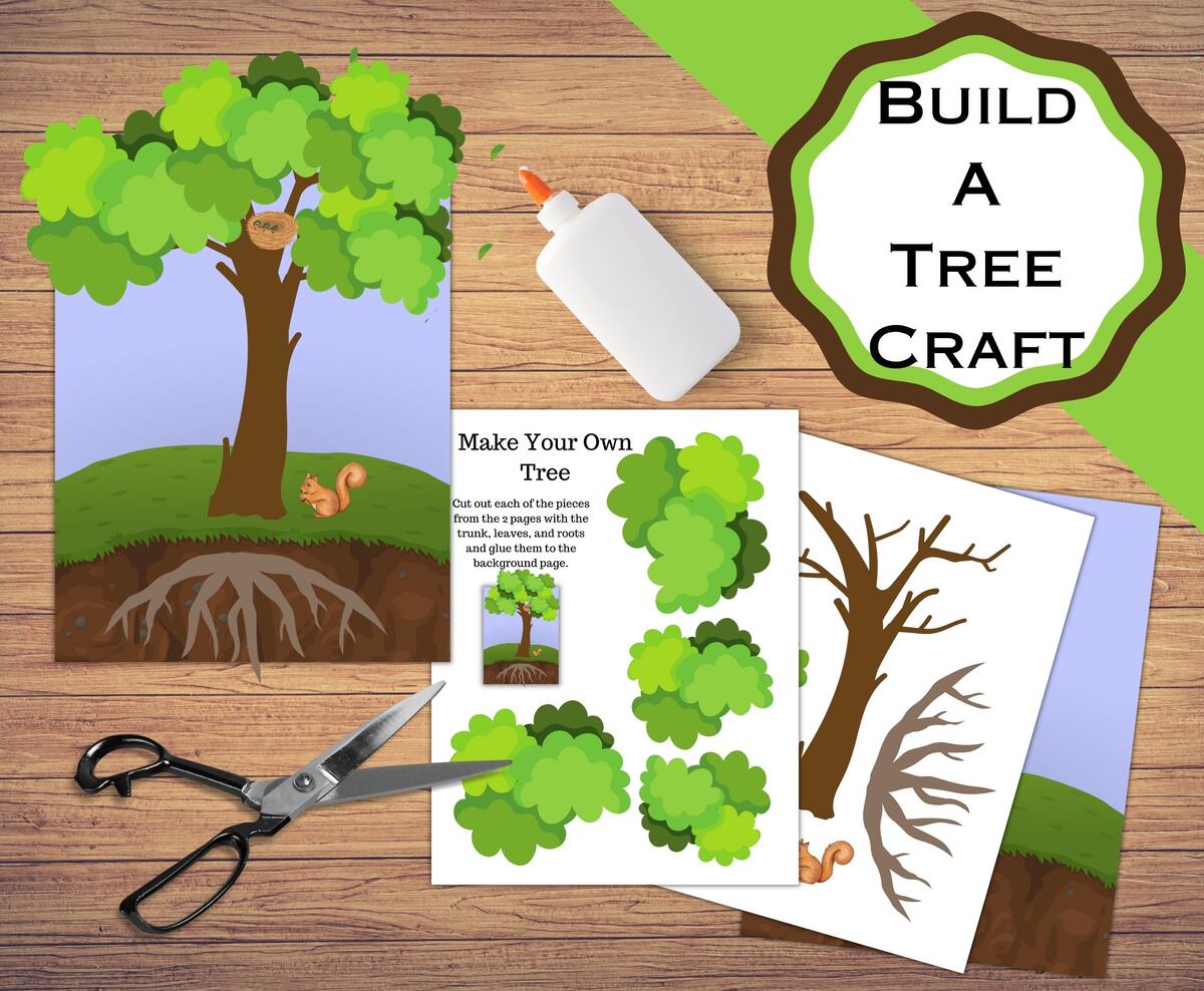 Printable Build A Tree Pages Learn The Parts To A Tree As You Put One Together Cut And Paste Tree Craft Etsy Canada Printable Build A Tree Pages Learn The Parts To A Tree As You Put One Together Cut And Paste Tree Craft Etsy Canada