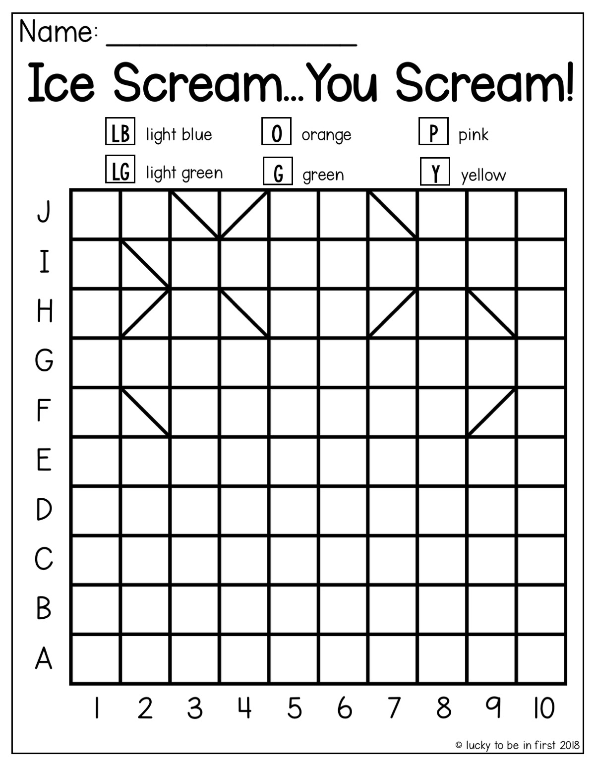 Printable Mystery Grid Coloring Pages Summer Themed Coloring Grids Printable Mystery Grid Coloring Pages Summer Themed Coloring Grids