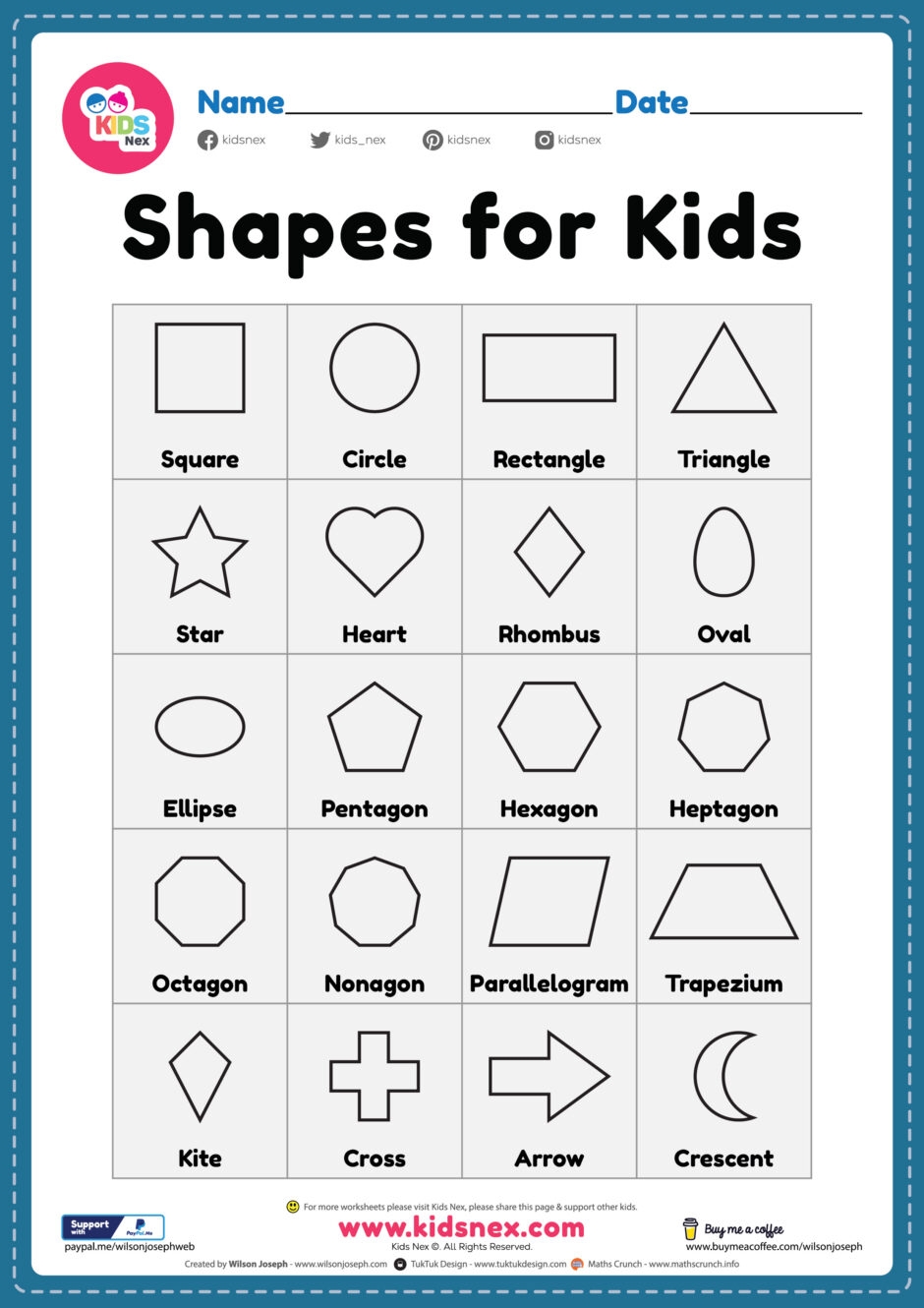 Printable Shapes For Preschool Free Printable PDF For Kids The Shape Song 1 2 Template Super Simple