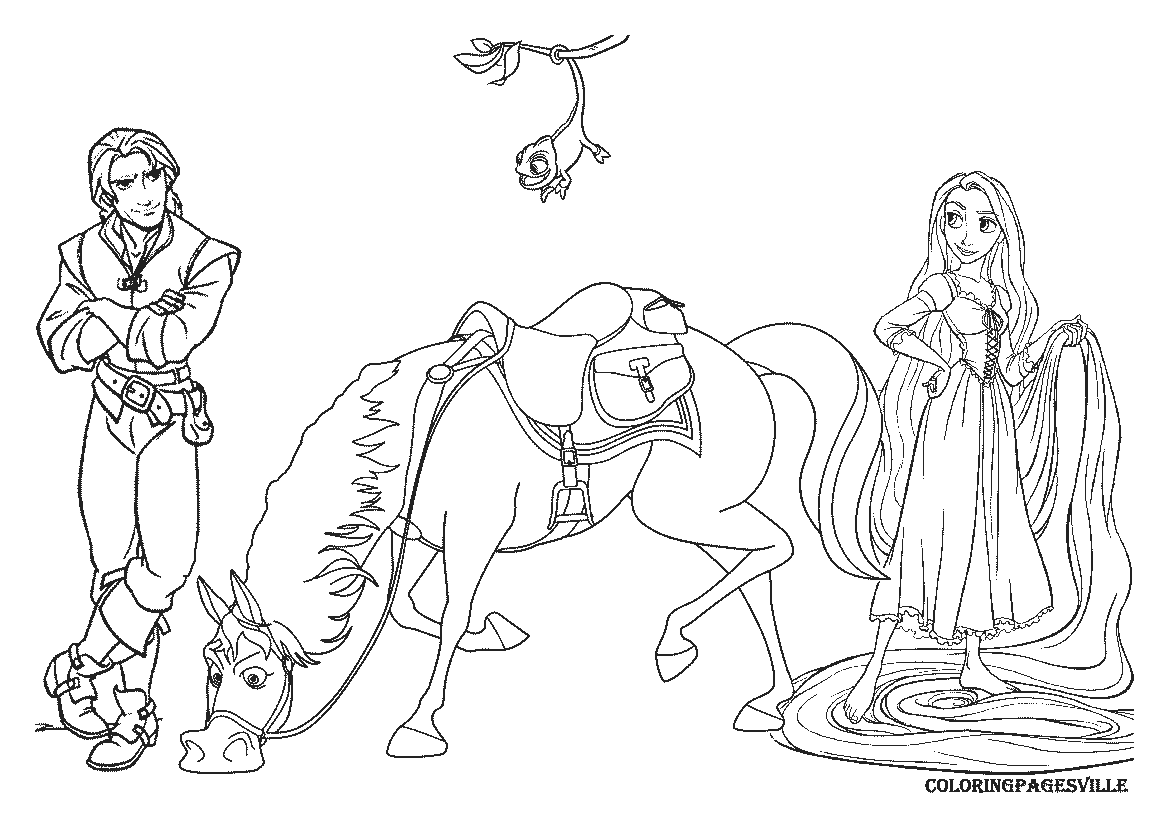 Rapunzel Coloring Pages