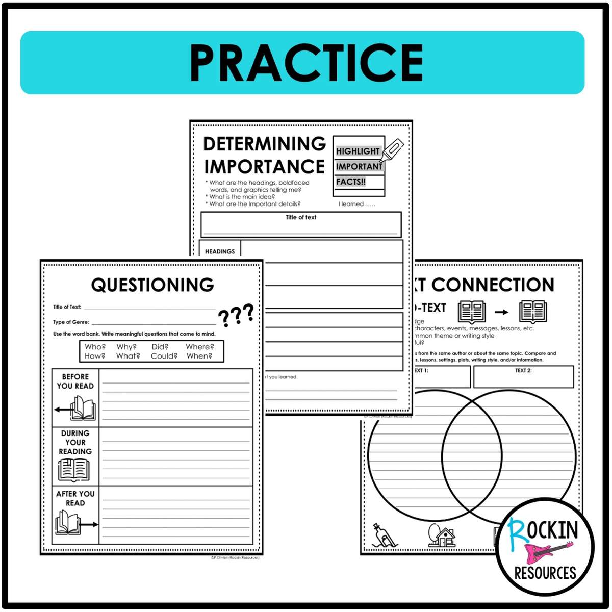Reading Comprehension Strategies Posters Rockin Resources Reading Comprehension Strategies Posters Rockin Resources