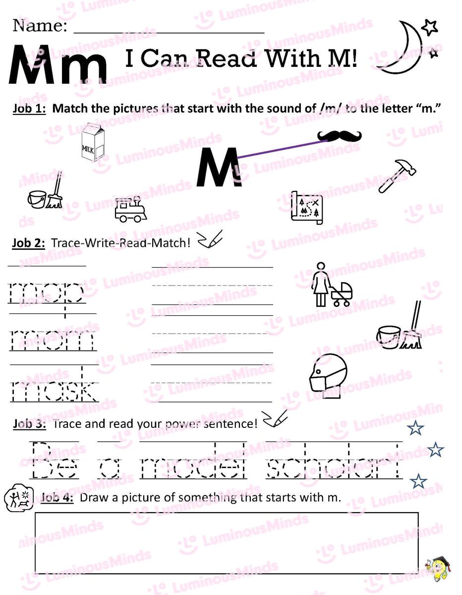 Reading Comprehension Worksheets I Can Read With M Reading Comprehension Worksheets I Can Read With M