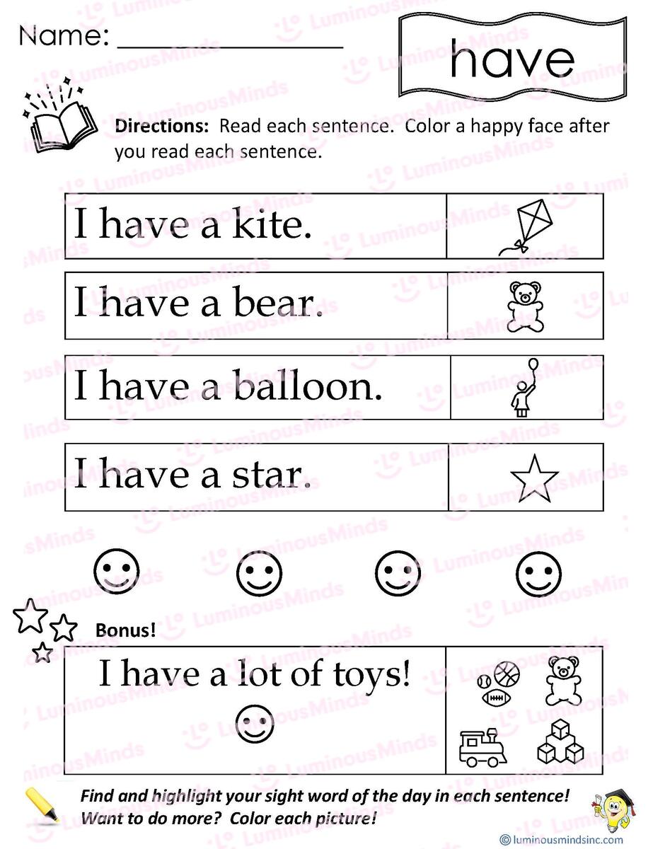 Reading Comprehension Worksheets Sight Word Reading Fluency Practice Is
