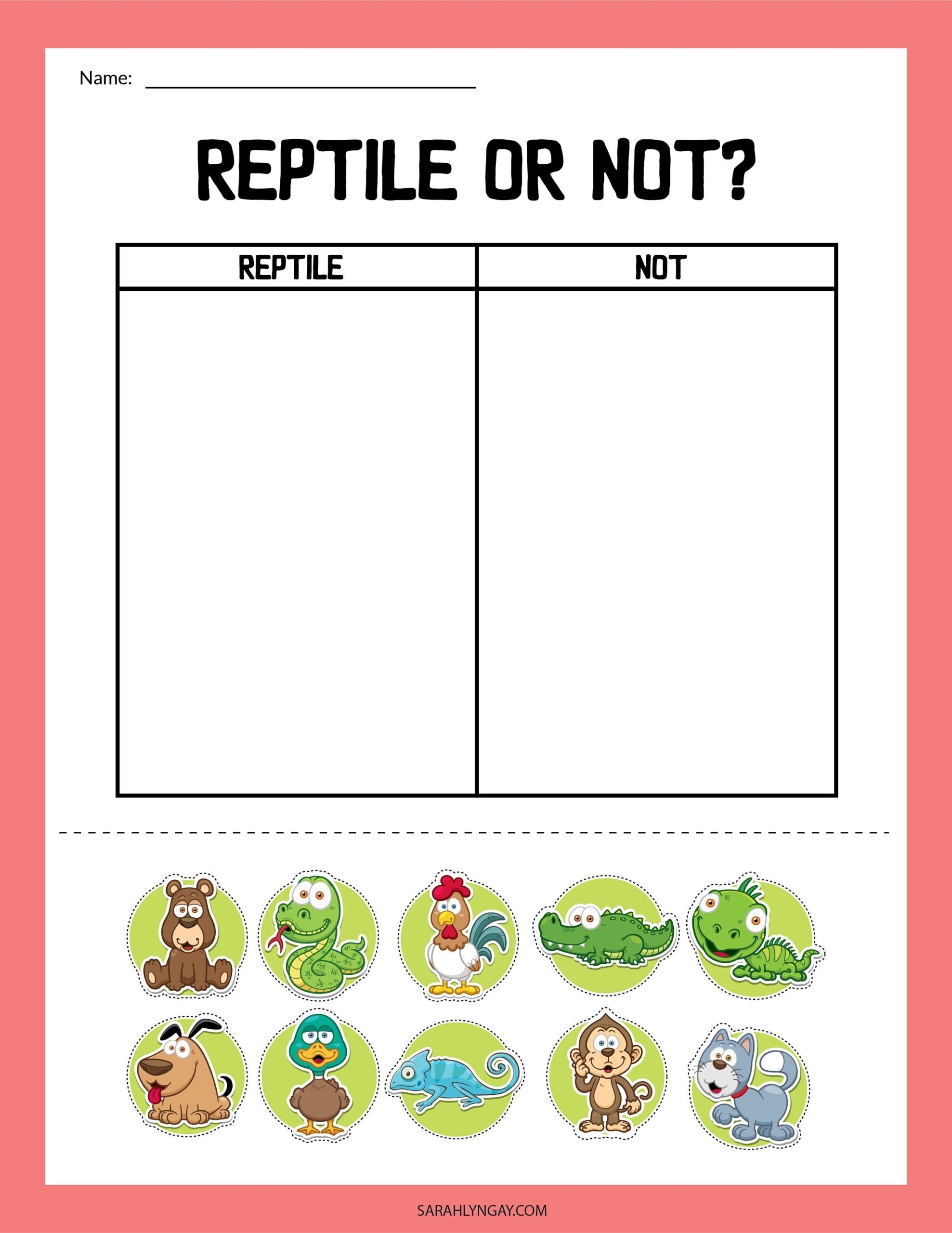 Reptiles All About Reptiles Digital Download Instant Download Kid S Worksheet STEM Worksheets Etsy Reptile Worksheets Free Printable