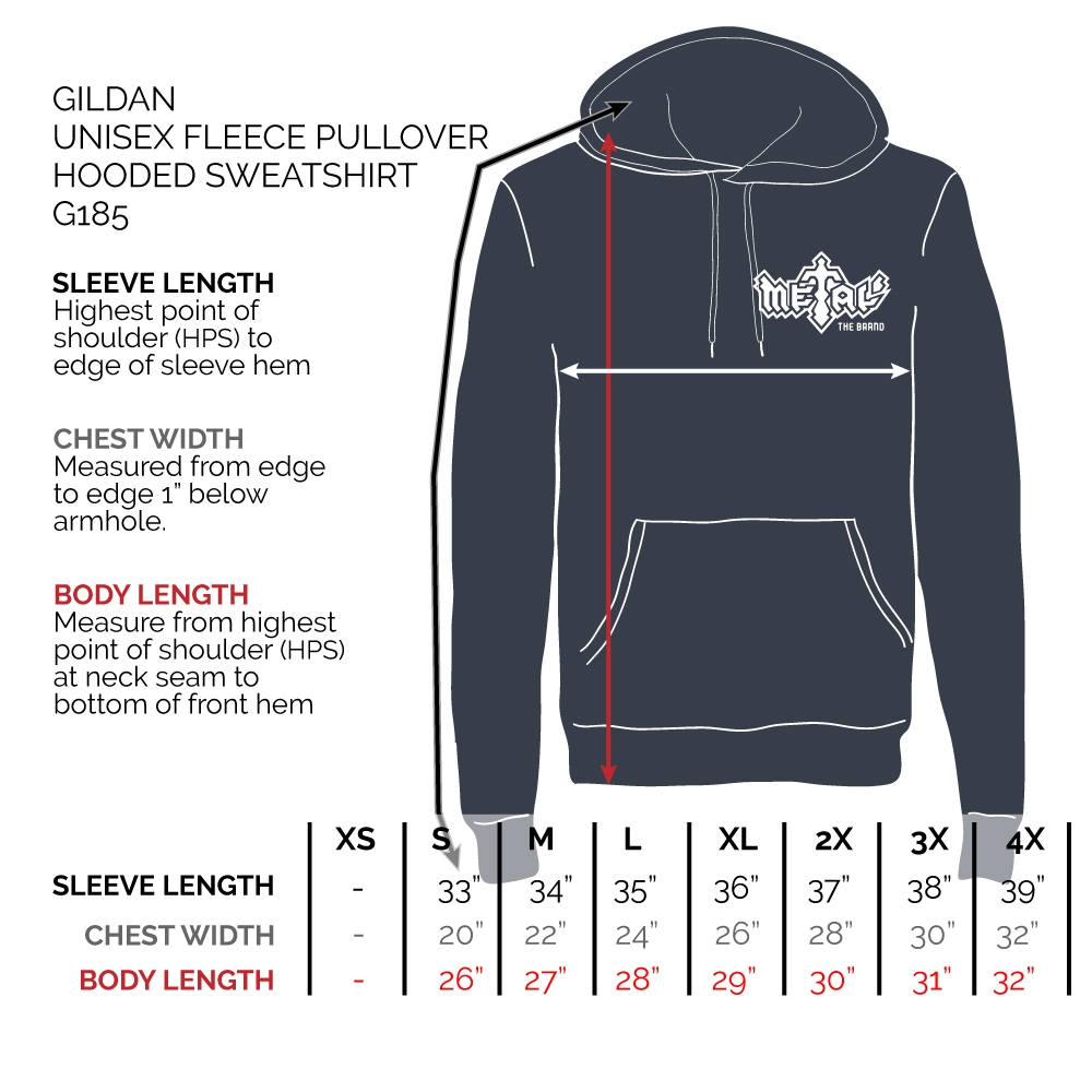 Ripper Black Unisex Pullover Hoodie Metal The Brand