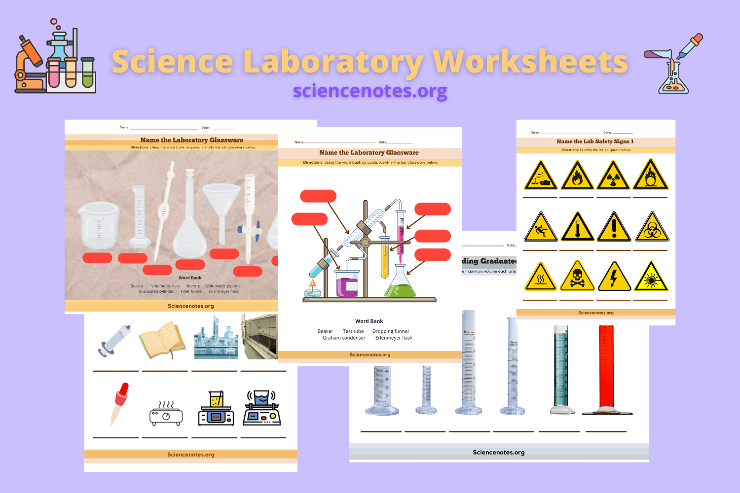 Science Laboratory Worksheets Science Laboratory Worksheets