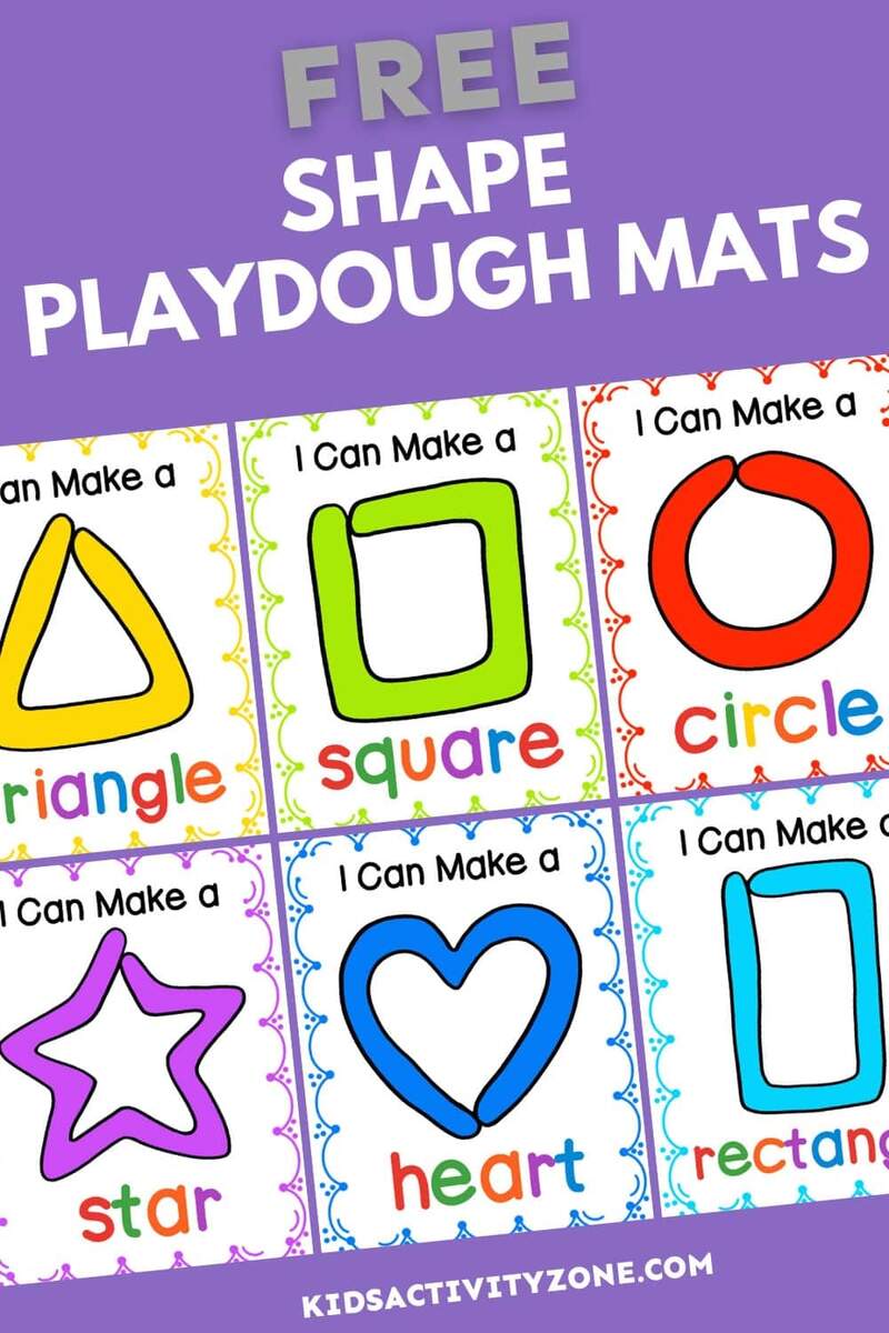 Learning Shapes Playdough Mats My Mommy Style