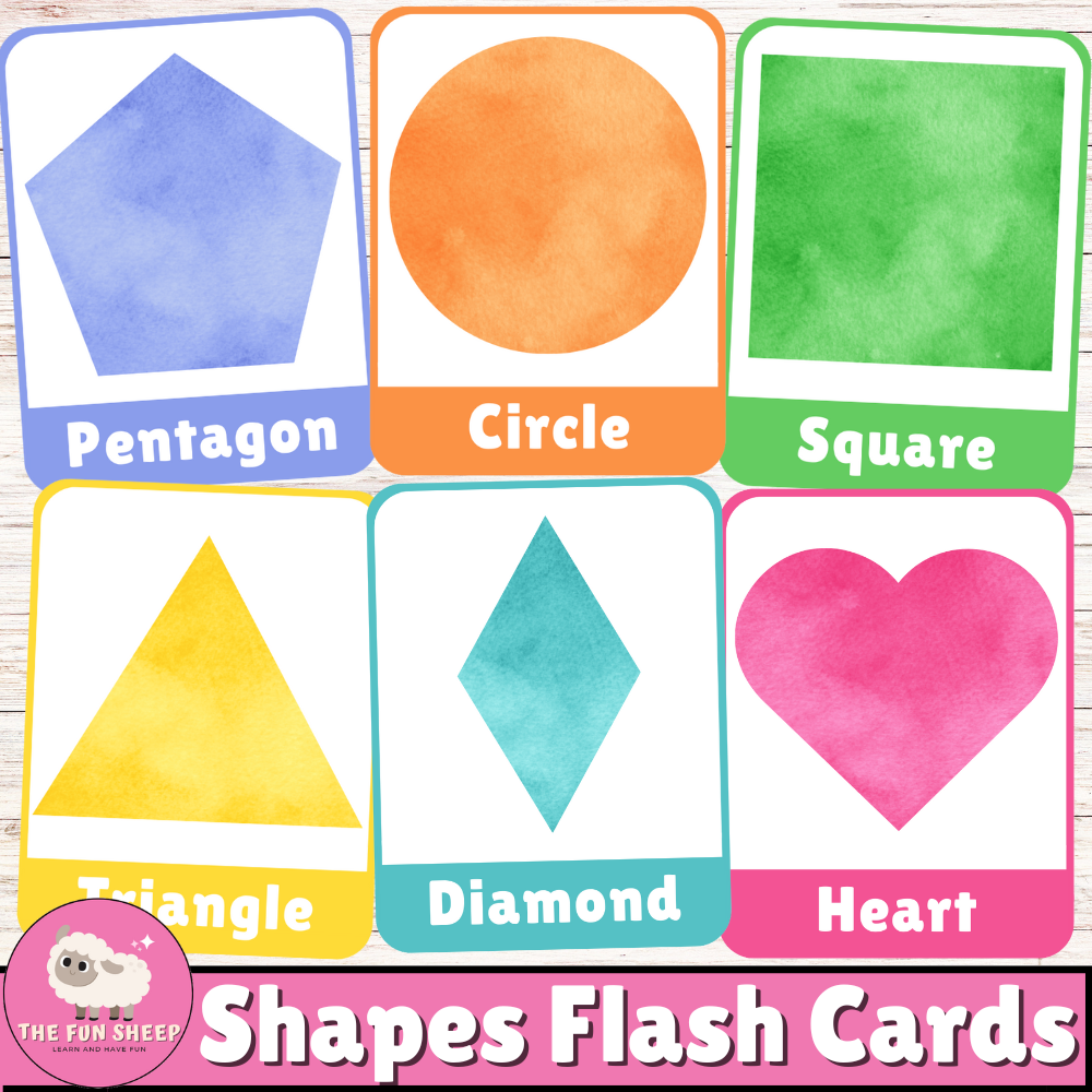 Free Printable Shapes Flashcards Templates Canva