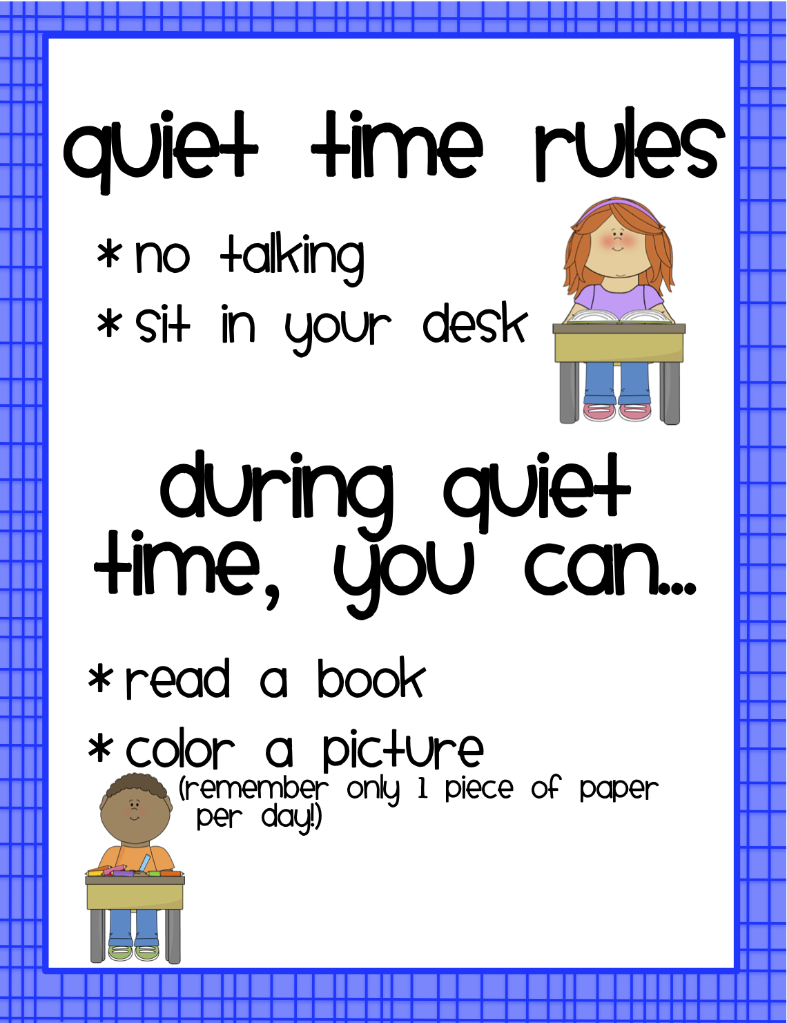 SHHH It s Quiet Time Hippo Hooray For Second Grade