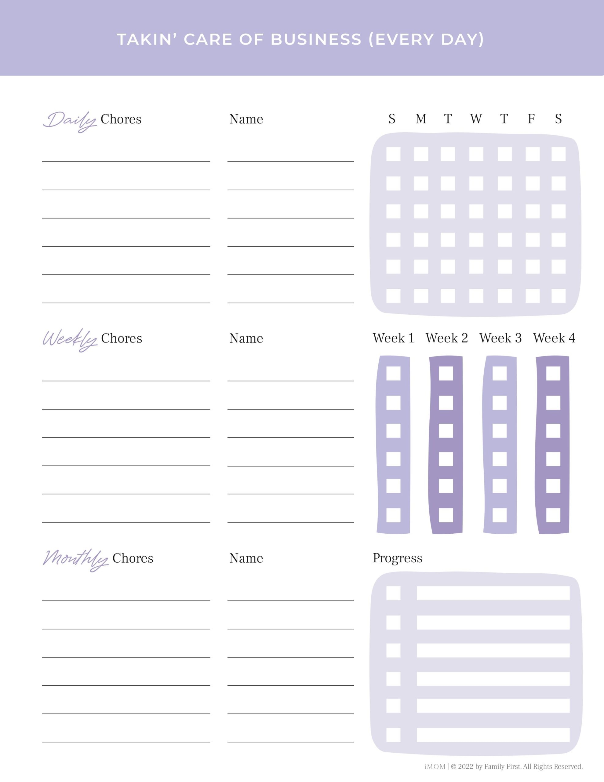 Simple Chore Chart IMOM Simple Chore Chart IMOM
