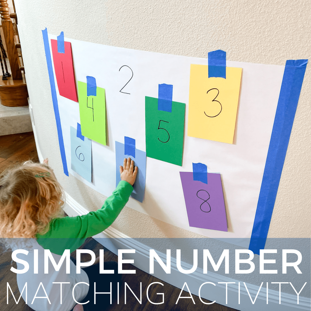 Simple Number Matching Activity Toddler Approved