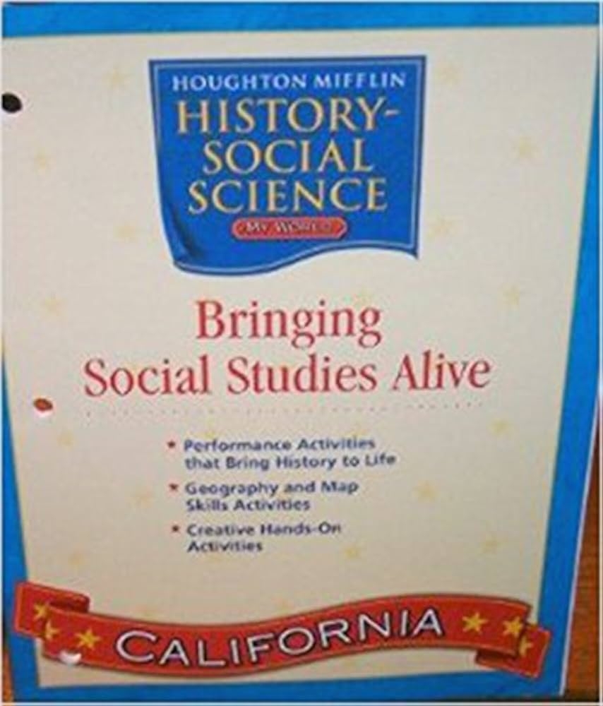 Social Studies California Bringing Ss Alive Level K Houghton Mifflin Company 9780618618347 Textbooks Amazon Canada