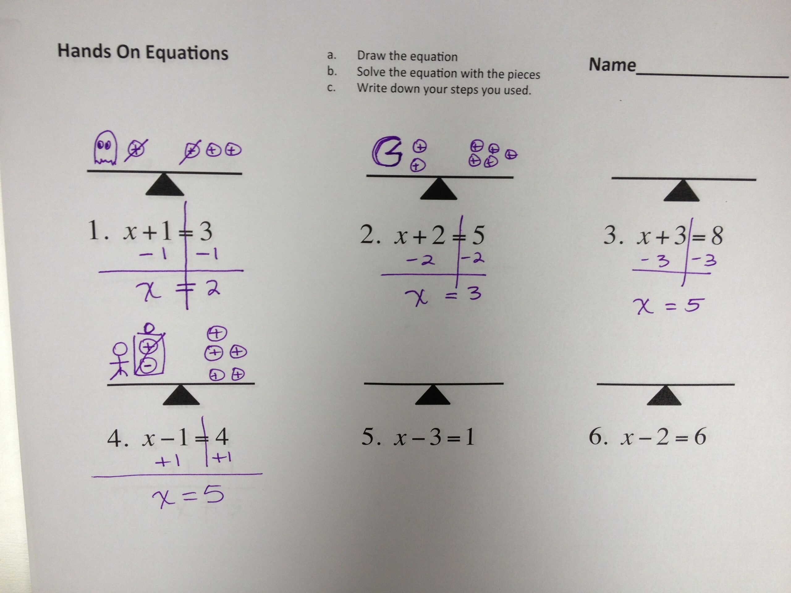 Solving Equations MONSTER MATH I Speak Math