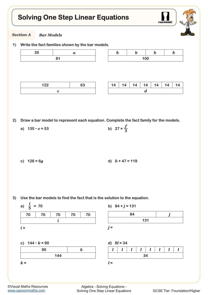 14 Solving One Step Equations Worksheets Free PDF At Worksheeto