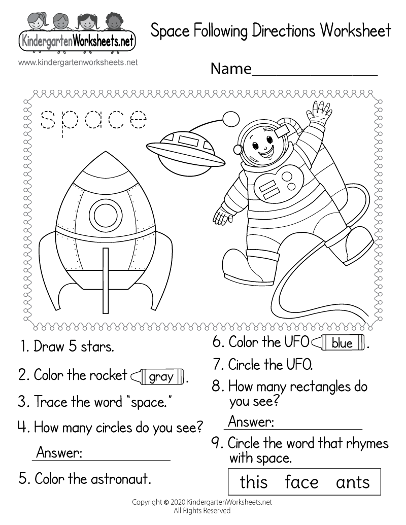 Spring Following Directions Worksheet Free Printable Digital PDF
