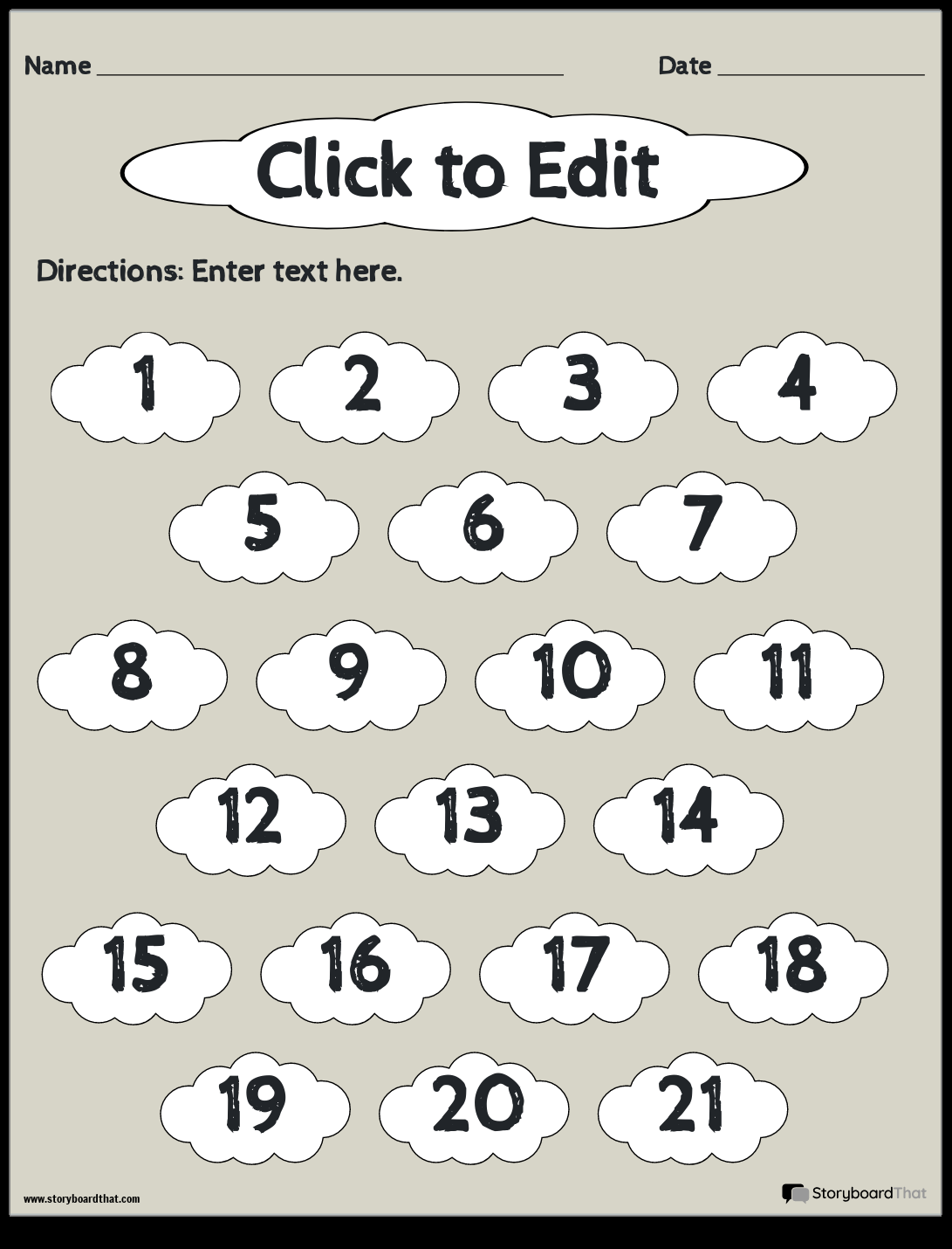 Storyboard That Free Even Odd Number Worksheets